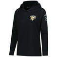 thumbnail image 2 of Women's Levelwear Sidney Crosby Black Pittsburgh Penguins Impression Name & Number Raglan Hoodie, 2 of 3