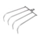 thumbnail image 4 of Rastrillo de mano de metal inoxidable, herramienta para extraer peces de la corriente. 4 dientes, 4 of 9