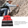 thumbnail image 4 of Zipper Front  Vest,  Reflective Work Vest Wear Reisitant Red And Black Color Blocking  for Factory for Geologists, 4 of 8