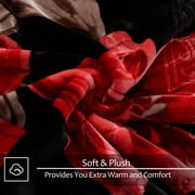 JML Queen Fleece Bed Blanket for Winter,520GSM Polyester Soft Fleece Blanket,77x87