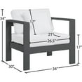thumbnail image 7 of Afuera Living Modern / Contemporary White Outdoor Patio Arm Chair, 7 of 7