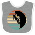 thumbnail image 3 of Inktastic Rock Climbing Mountain Climber Silhouette Boys or Girls Baby Bib, 3 of 4