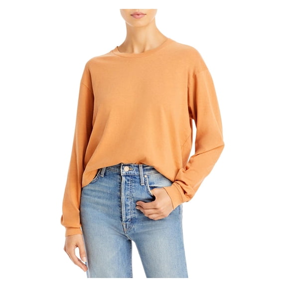 Mother Womens Twister Cotton Crewneck Cropped