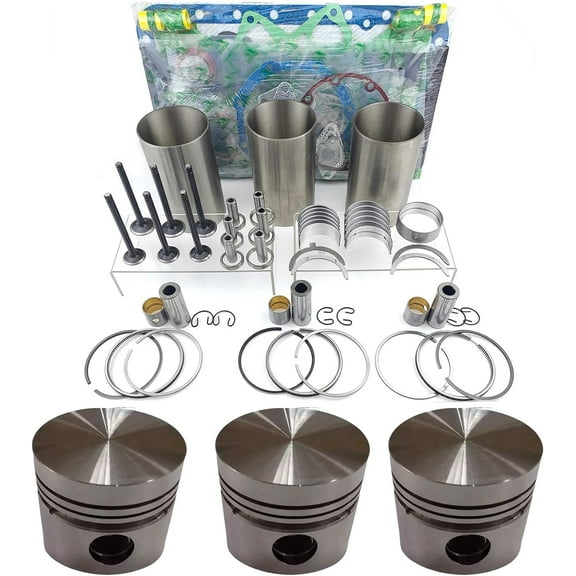 D750 Engine Overhaul Rebuild Kit Compatible Compatible with Kubota D750 D750B Engine B5200 B7100 B5200D B7100HST-DT Tractor 220 320 Excavator Bobcat 453C 443 Loader
