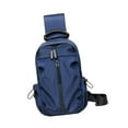thumbnail image 5 of yuksok Men Chest Bag Casual Waterproof Crossbody Bag for Climbing Traveling Walking Blue, 5 of 9