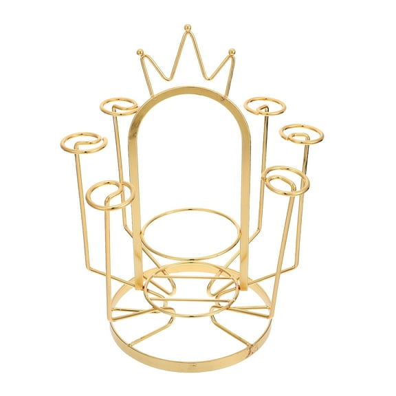 EXHUMKY Golden Stainless Steel Mug Tree and Cup Drying Rack Stand for Kitchen Countertop Storage and Organization