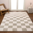 thumbnail image 4 of JONATHAN Y SANDSTONE 8 x 10 Area Rug, Thea Geometric Checkerboard - Beige/Cream, SND103A-8, 4 of 13