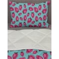 thumbnail image 3 of Strawberry Comforter & Sham Bedding Set, Repeating Pattern with Abstract Modern Design Summer Fruit, 3 pcs Duvet Set Microfiber Filling Quilt, 5 Sizes, Magenta Grey and Seafoam, by Ambesonne, 3 of 4
