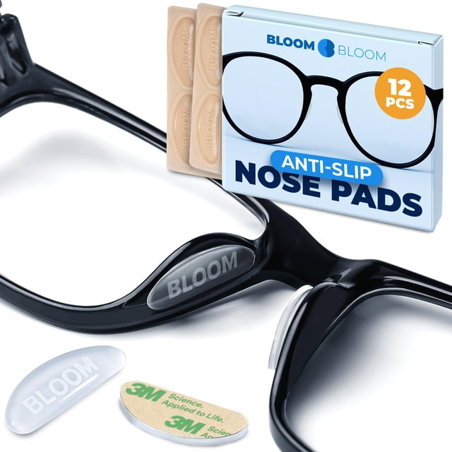 Almohadillas nasales para anteojos BLOOM & BLOOM de silicona, 6 pares