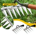 BEATIZ Weeding Hoe Rake Steel Harrow Grasping Raking Loosening Soil