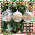 thumbnail image 3 of putnchl Christmas Transparent Painted Christmas Ball Set Gift Box, 3 of 4