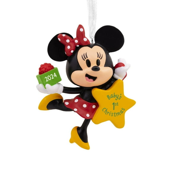 Hallmark Christmas Ornament (Disney Minnie Mouse Baby's First Christmas 2024)