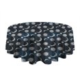 thumbnail image 5 of Blue Sun Moon Pattern Round Tablecloth 60"x60",Wrinkle Wipeable Table Cloth for Kitchen Dining Room Picnic Patio Party, 5 of 6