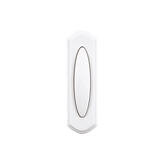 Timbre de puerta inalámbrico con botón pulsador Heath Zenith SL-7797-02, color blanco roto