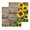 Brown Yellow, variant on Sunflower Welcome Kitchen Dish Towels for Drying Dishes Set of 3, Farmhouse Brown Wood Grain Rustic Waffle Weave Microfiber Hand Tea Bathroom Towels Quick Dry & Absorbent Towel 15.7x23.6