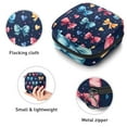 thumbnail image 3 of Cute Bows with Little Hearts Cartoon Style Sanitary Napkin Storage Bag, Zipper Menstrual Cup Pouch Feminine Menstruation First Period Pads Holder for Girls Women Ladies, 3 of 6