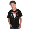 thumbnail image 3 of Classic Fake Printed Tuxedo Costume Boys Kids T Shirt Tees Tops Teen Brisco Brands L, 3 of 6
