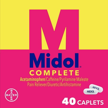 Midol Menstrual Gelcap Midol Maximum Strength Menstrual Complete Pain Relief 24 ct