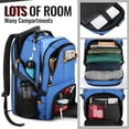 thumbnail image 6 of Yorepek Extra Large Travel Backpack for Men Women, Airline Approved Business Laptop Computer School Bag with USB Port and Luggage Strap, 30L, 6 of 9