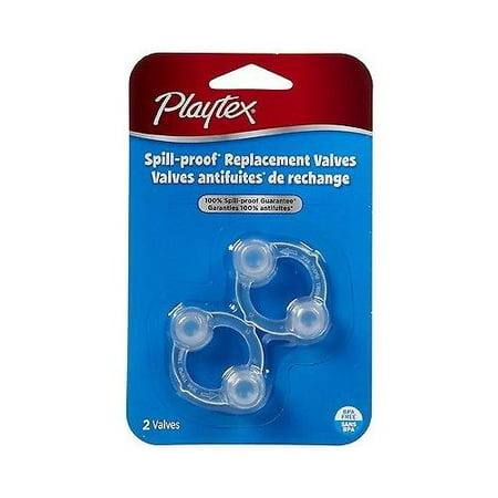 Playtex Spill-Proof Cup Replacement Valves - 2 EA X 2 packs = 4