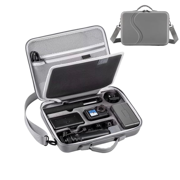 YUNLAZA Portable Carrying Travel Bag for DJI Osmo Action 5 pro/4/3 Adventure Combo Accessories For DJI MIC 2 /Multifunctional Charging Handle