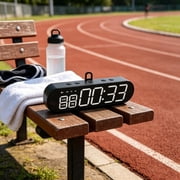 Large Gym Timer Clock Gym Stopwatch Count Down/Up Workout Timers Interval Clock with Remote LED Interval Training Timer by LUVNIMB