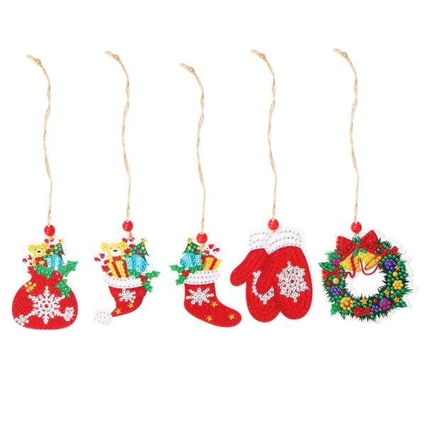 Wdftyju Doble cara 5D diamante pintura DIY colgante árboles de Navidad colgante (GP009) Wdftyju 6xy1dh0rk8ex6ty7D03