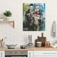 thumbnail image 4 of Suicide Squad Joker Harley Quinn Canvas Decorative Poster Art Picture Painting Bedroom Painting Decor Dinner Room Living Room Posters Gift Unframe Wall Poster 8"x10", 4 of 7