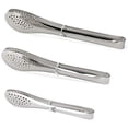 thumbnail image 1 of Pinzas de cocina de acero inoxidable, pinzas para ensalada, pinzas para barbacoa, pinzas resistentes para servir alimentos para freír, cocinar, cortar pan tostado, asar a la parrilla, servir buffet,, 1 of 8