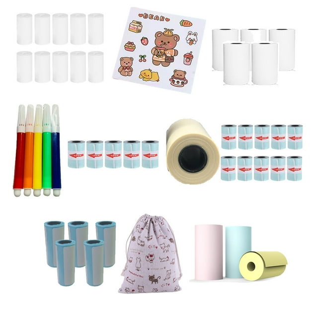 Becaristey Thermal Paper Roll Oil-proof Cash Register Credit Card Receipt Printer 10 rolls print paper