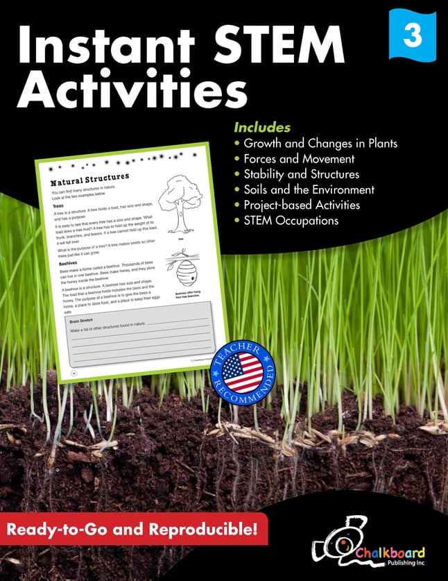 Creative Teaching Press Instant STEM Activities Workbook, 120 Pages ...