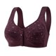 thumbnail image 2 of ICHUANYI Clearance Women's Fashion Sexy Non Steel Ring Front Buckle Vest Style Underwear(Purple, XXXL) Ichuanyi Ichuanyi, 2 of 3