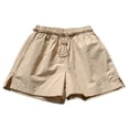 thumbnail image 3 of UQJfacai Girls Athletic Shorts High Waisted Quick Dry Running Shorts with Pockets Sports Active Shorts for Kids 1-11 Years, 3 of 5