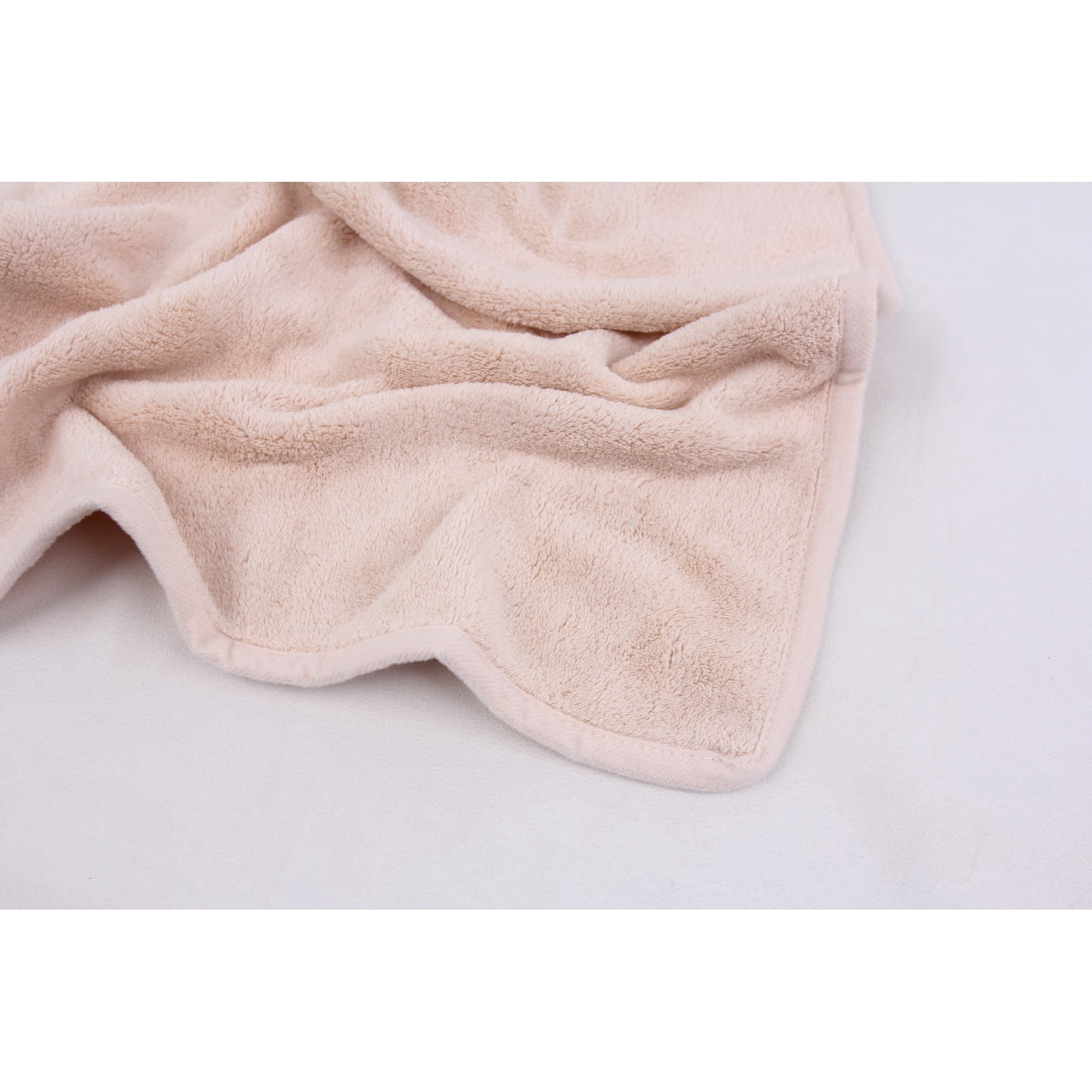 Farberware FBT-001-S-2 Silver Peony Coral Fleece-Bath Towel - 2PC
