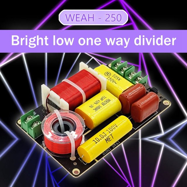 Treble+ 2 Way Speaker Crossover HiFi High-Fidelity Frequency Divider Fever Bookshelf Speaker Modified Audio Divider