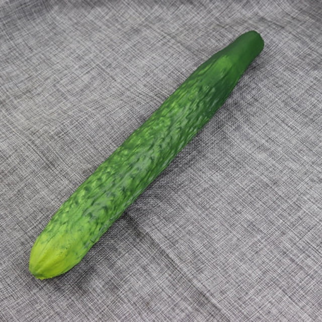 JINGT Realistic Simulation Vegetables Ornament Soft Rtificial Fake Aubergine Cucumber Ornament For Restaurant Decor Vegetables Photo P Cucumber