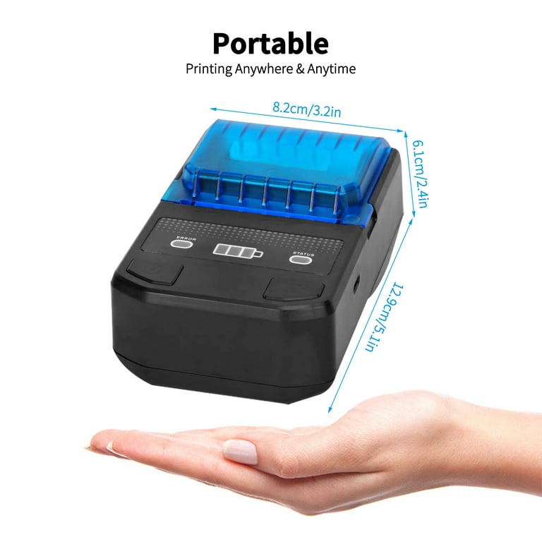 knoglebrud Jordbær låne Portable 58mm Thermal Label Maker Wireless BT Mini Label Printer Barcode  Printer with Rechargeable Battery Compatible with Android iOS Windows for  Retail Clothing Jewelry Price Warehouse L - Walmart.com