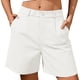 thumbnail image 2 of Neewe Bermuda Shorts for Women Summer Dressy Casual A Line Wide Leg Shorts with Pockets Daily Outfits, 2 of 6