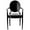 Black, variant on 2xhome Ghost Arm Side Chair, White, Single, Set of 1