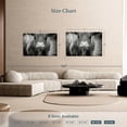 thumbnail image 4 of Elephant Stock Long Haired Highland Cow Wall Art - Horizontal Canvas Wall Art - Living Room Wall Decor - Animal Canvas - Black And Gray Decor - 51" x 34", 4 of 8