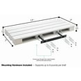 thumbnail image 4 of Sorbus Rustic Floating Pallet Shelves, Set of 2, Wall-Mount Storage, Gray, 4 of 7