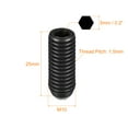 thumbnail image 2 of Uxcell Ball Point Set Screws, M10 x 25mm High Carbon Steel Metric Spring Hex Socket Grub Screw 5 Pack, 2 of 7