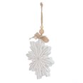 thumbnail image 4 of Holiday Time PL Glad Tidings Wood Snowflake Ornament Home Decor, 4 of 5