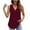 Red, variant on Summer Tank Tops Womens Striped Lace Trim V Neck Tunic Tee Shirts Dressy Casual Sleeveless Tanks Blouses (XL, Watermelon Red)