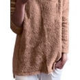 thumbnail image 4 of DYMADE Women Casual Solid Color Long Sleeved Plush T-Shirt Thermal Top, 4 of 4