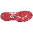 thumbnail image 3 of New Balance Men's L4040v4 Metal Baseball Shoe, Red/White, 11 D US, 3 of 4