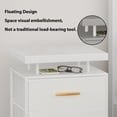 thumbnail image 6 of Smart LED Nightstand with 3 Drawers Modern Design Table for Bedroom, Closet, Dorm, White, 6 of 11