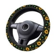 thumbnail image 4 of Kll Car Steering Wheel Cover, Universal 15 Inch, Soft Elastic And Comfortable,Car Accessories Decorations-Sunflowers, 4 of 7