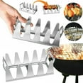 thumbnail image 1 of MesaSe Stainless Steel Kabob Skewer Rack  BBQ Multi Grill Rack Chicken Wing Leg Rack Holder for Grill, 1 of 10