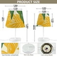 thumbnail image 4 of Leaves Yellow Green LED Desk Lamp Table Lamp USB Bedside Nightstand Small Lamp for Bedroom Living Room Kids Room, 4 of 8
